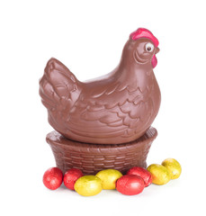 Chocolate easter chicken