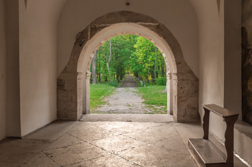 Obraz premium Ruins of Catholic Assumption Church, Ukraine