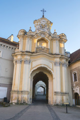 Fototapeta na wymiar Holy Trinity Church & Basilian Gate, Vilnius - Lithuania