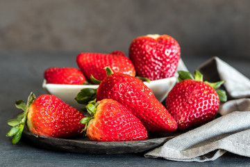 Strawberries on a plate