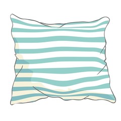 sketch vector illustration of pillow, art, pillow isolated, white pillow, bed pillow