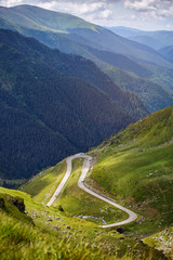 Fototapeta na wymiar Transfagarasan highway, the most beautiful road in Europe, Romania. Transfagarashan