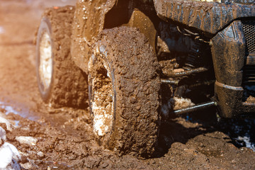 Appearance of the ATV after off-road driving.