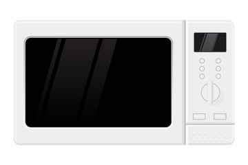 Fototapeta premium Microwave oven. Flat design