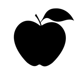 isolated apple on white background