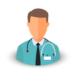 Vector avatar of a  doctor. Eps 10
