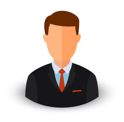 Vector avatar of a businessman. Eps 10