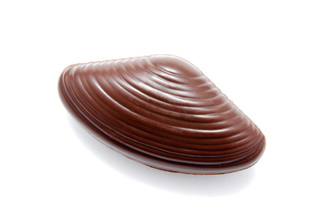 Chocolate candy sweet isolated on a white