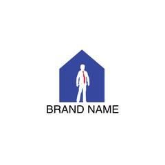 logo businessman up market