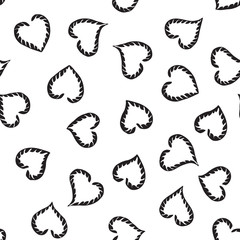 Abstract seamless heart pattern. Can be used for wallpaper, pattern fills, web page background,surface textures