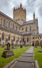 Fototapeta na wymiar Wells Cathedral Somerset South West England UK