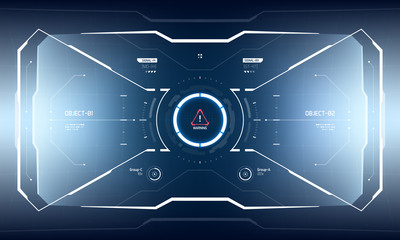 Sci-Fi Hologram Technology Hud Screen Design