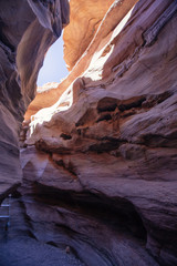 Red canyon  in the Israil and sun lights