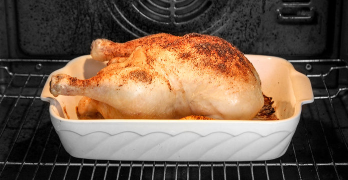 H&auml;hnchen, Broiler im Backofen 