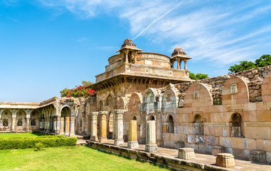 Naklejka na ściany i meble Jami Masjid, a major tourist attraction at Champaner-Pavagadh Archaeological Park - Gujarat, India