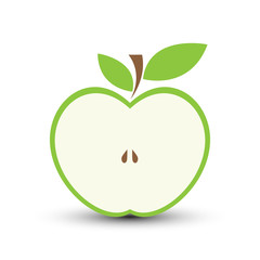 Jabłko ilustracja wektorowa © piotrszczepanek