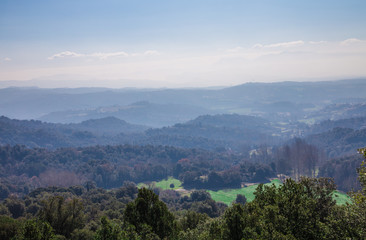 Landscape in Bellmunt, Catalonia, Spain