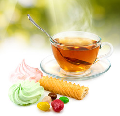 image of tea and sweets