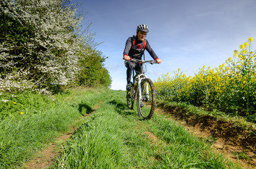 Fototapeta premium magnifique décors pour faire du vtt