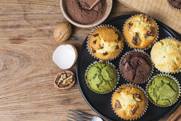 Muffin Cake on the table