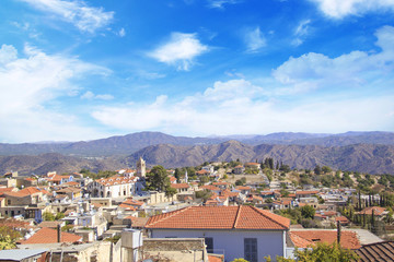 Fototapeta na wymiar Beautiful view of the picturesque village of artisans Lefkara, Cyprus