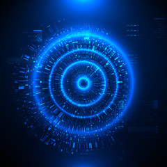 Abstract technological background Vector illustration.