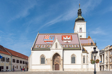 Die St.-Markus-Kirche in Zagreb
