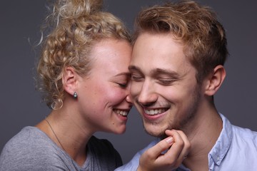 Caucasian love couple