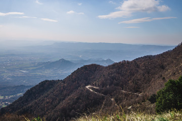 Naklejka premium Landscape in Bellmunt, Catalonia, Spain