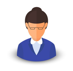 Vector avatar of the teacher. Eps 10