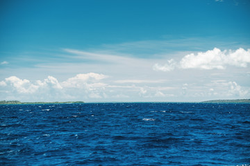 Naklejka na ściany i meble Caribbean sea, beautiful panoramic view
