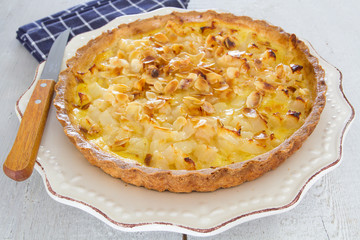 tarte poires et amandes