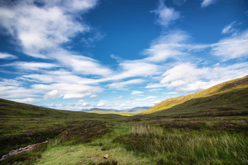 Scottish view during the West Highland Way