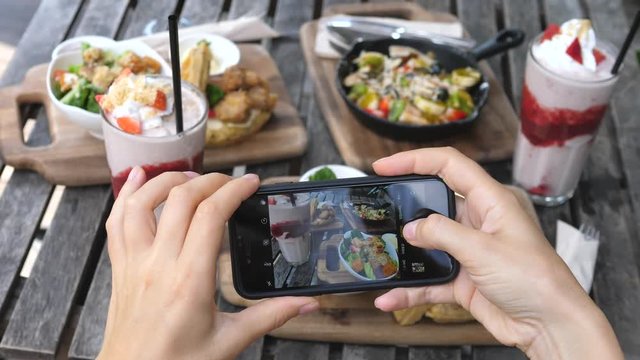 Taking Photo Of Food With Smartphone, Mobile Photography