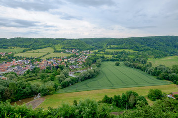 Blick auf Dorndorf von Dornburg aus