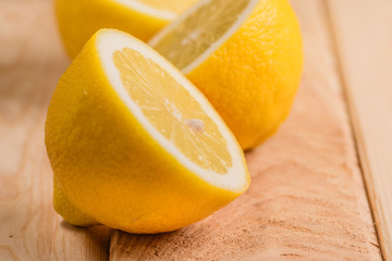 still life of fresh lemons