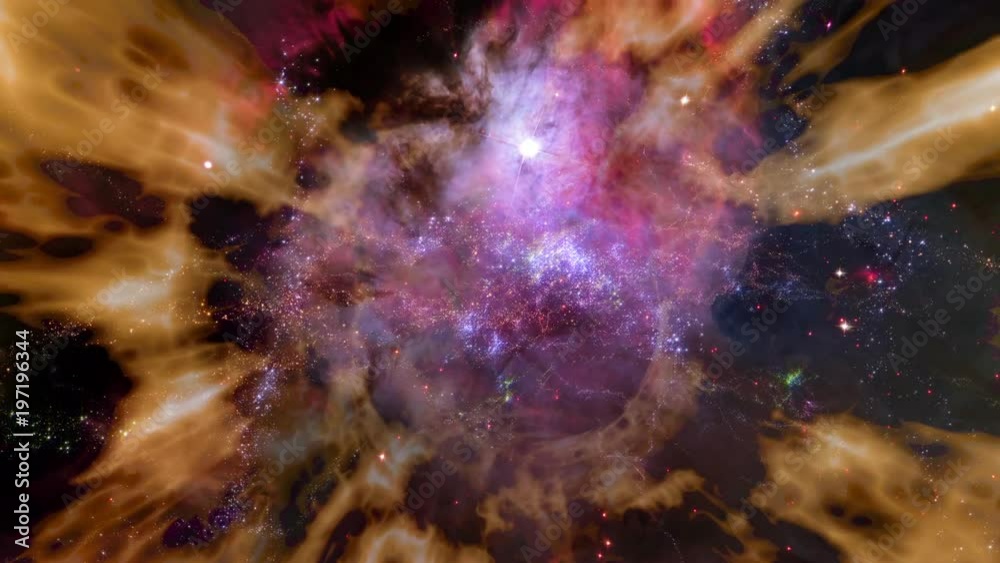 Canvas Prints space 2369: traveling through a wormhole in space (loop).