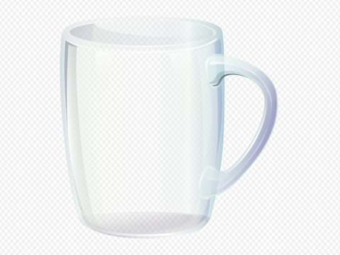 Vector clear glass Mug