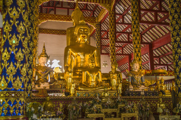 Wat Suan Dok  Buddhist Temple In Chiangmai Thailand.