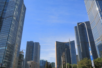 Fototapeta premium Modern architecture office building Beijing China