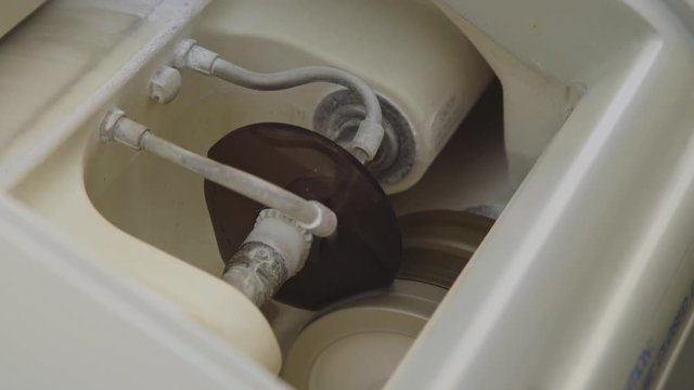 A machine grinding eyeglasses