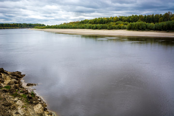 Fototapeta na wymiar Taiga river in Siberia