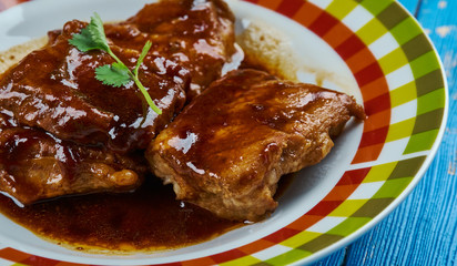 Red Wine Caramelized Pork Belly