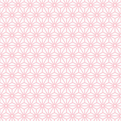 Retro Seamless Pattern Stars Rose