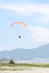 paragliding in danang beach Vietnam