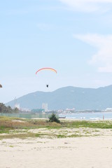 paragliding in danang beach Vietnam