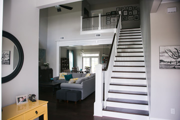Fototapeta na wymiar Modern and Contemporary Home Staircase