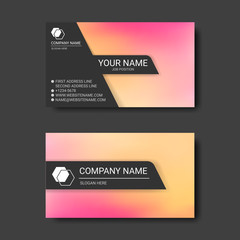 Fototapeta na wymiar Colorful Abstract Business Card Templates