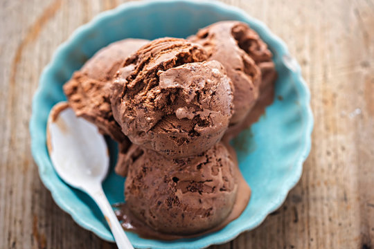 Belgian chocolate ice creams