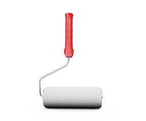 Paint roller isolated on white background 3d render
